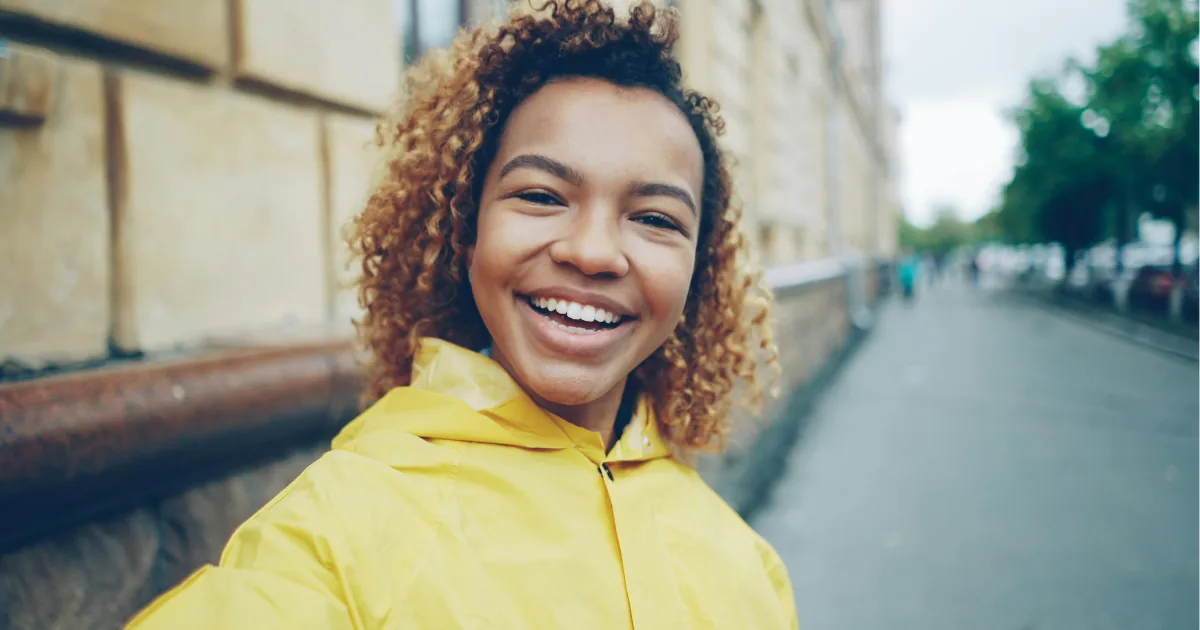 Smiling Woman Healthy Gums Deep Dental Cleaning